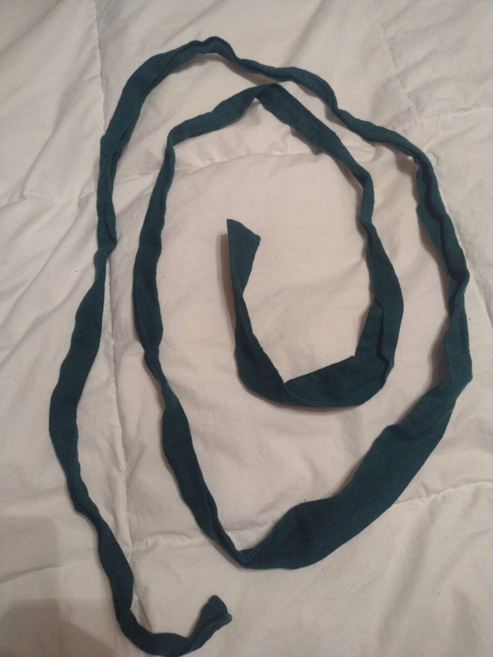 Agasaga Emerald Green Linen Tie Waist Sash Belt
